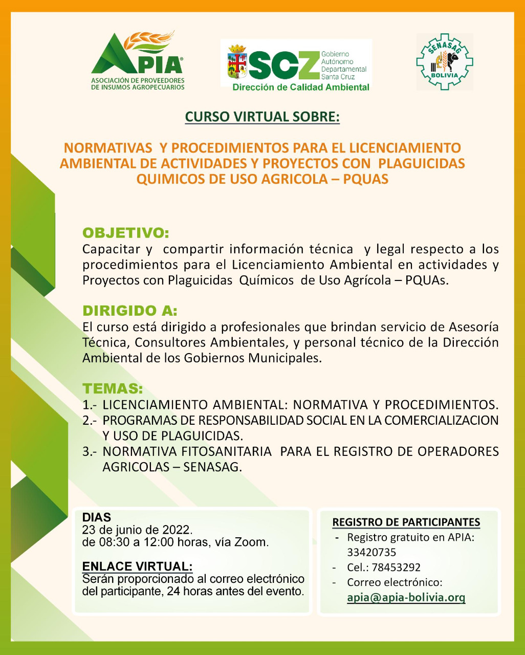 NORMATIVAS Y PROCEDIMIENTOS PARA EL LICENCIAMIENTO AMBIENTAL DE ACTIVIDADES Y PROYECTOS CON PLAGUICIDAS QUIMICOS DE USO AGRICOLA - PQUAS