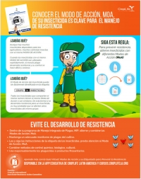 Conocer el modo de acción, MOA, de su insecticida es clave para el manejo de resistencia