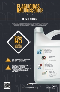 Plaguicidas adulterados, no se exponga