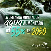 La demanda mundial de agua aumentará un 55% en 2050