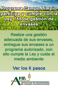 Programa Campo Limpio Participa y Cumple con la Ley 755 de gestión de envases